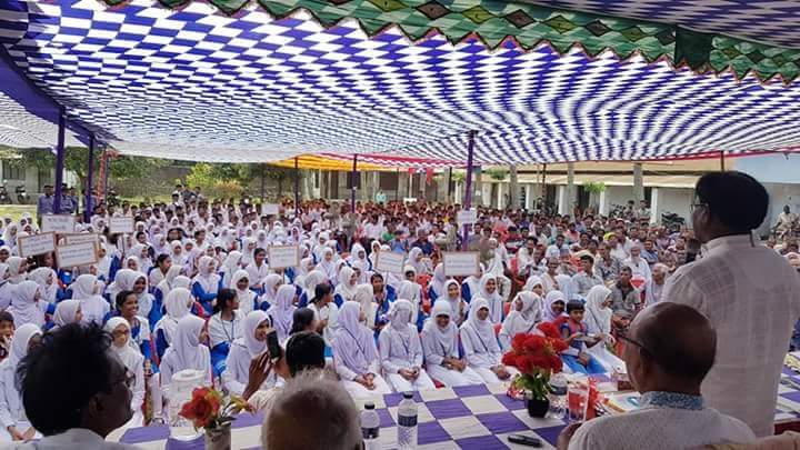 নাটোরের বাগাতিপাড়ায় বিদ্যালয় ভবনের ভিত্তি প্রস্তর স্থাপন